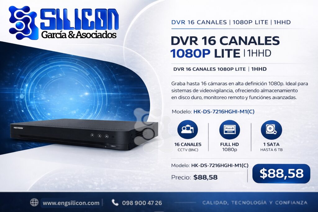 DVR 16 canales 1080P Lite