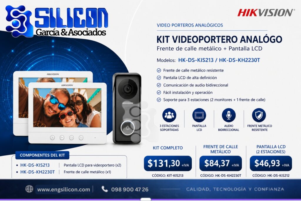 Kit completo videoportero analogico