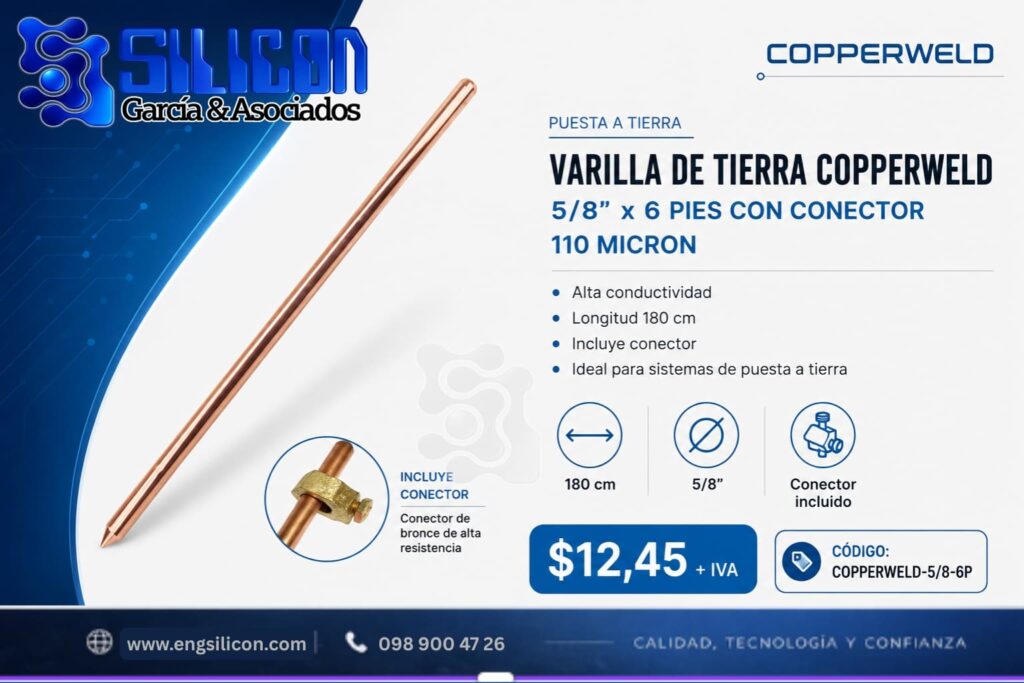 Varilla de Tierra Copperweld