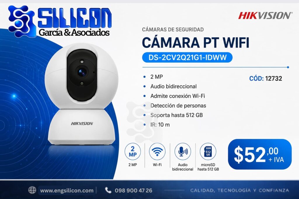 Cámara PT INTERIOR WIFI HIKVISION
