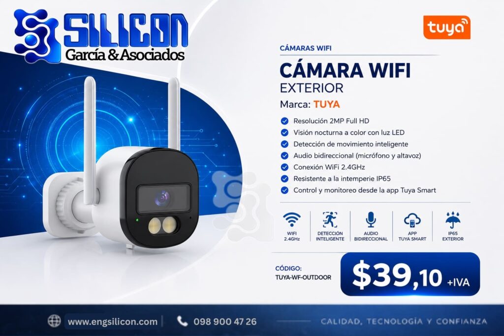 Cámara WIFI bala exterior Tuya