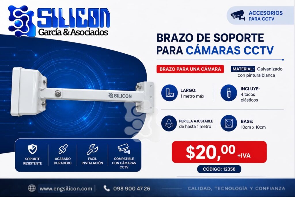 Brazo de soporte para cámara CCTV